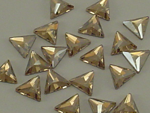 12 pcs. 7.5mm COSMIC DELTA GOLDEN SHADOW HOTFIX European Rhinestones